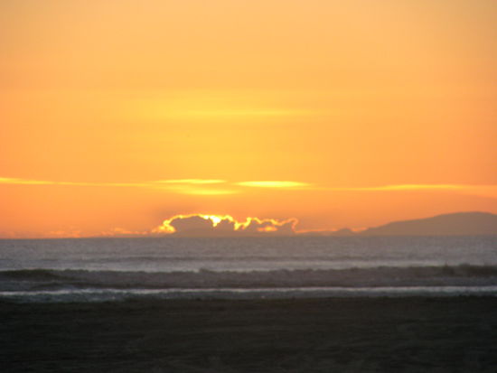 Sonnenuntergang am Meer.