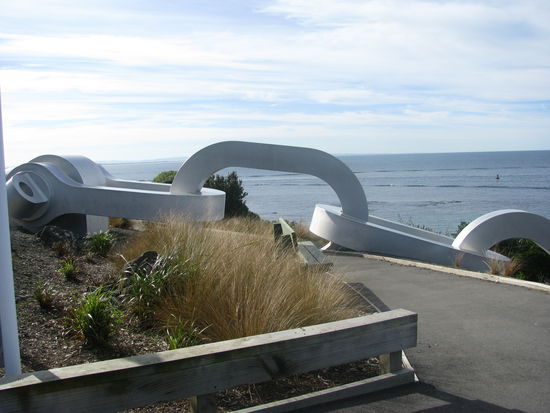 Eine große Ankerkette.