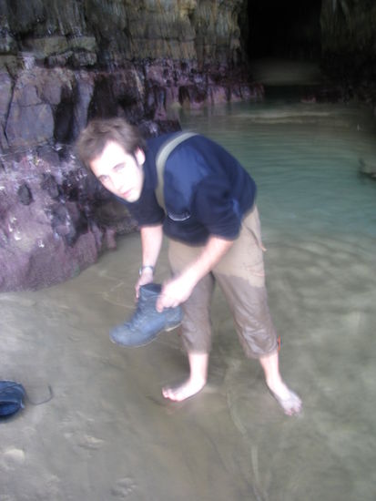 Schnell Schuhe wieder an!