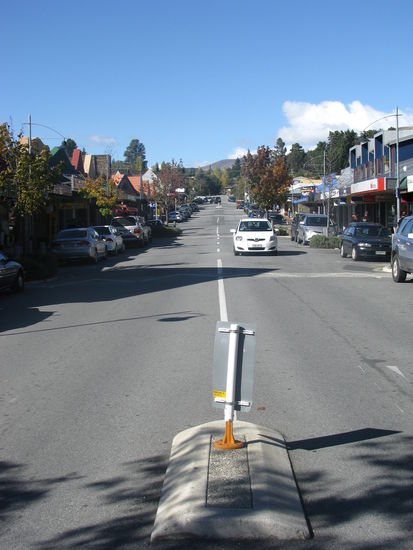 Helwick Street, die Haupt-Einkaufsstraße.