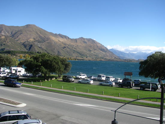 Der Ausblick vom Balkon im Reef.