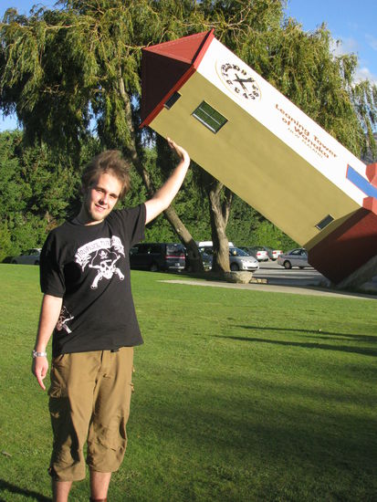 Robin in der Puzzling World.