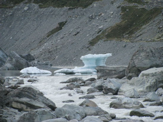 Das schmelzende Eis.
