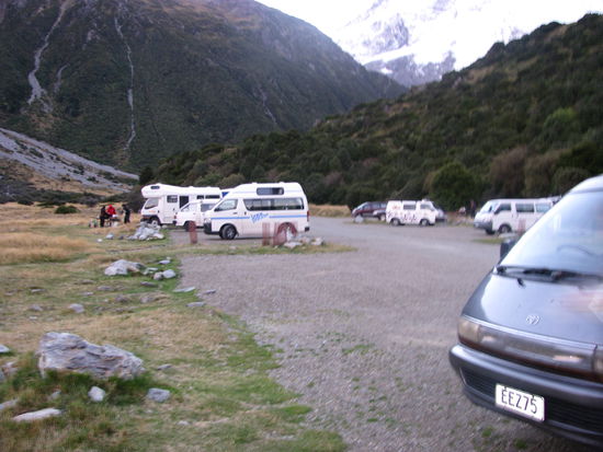 Der Camping-Platz war ziemlich voll.