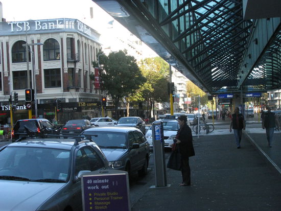 Das ziemlich geschäftige Christchurch.