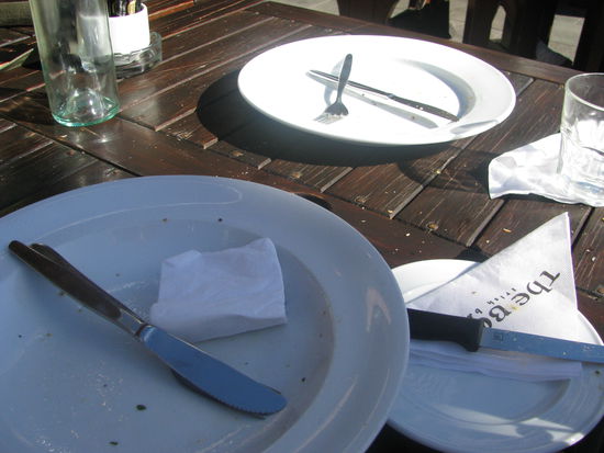 Und wieder alles leer.