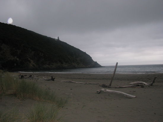 Abends am neuen Campingplatz.