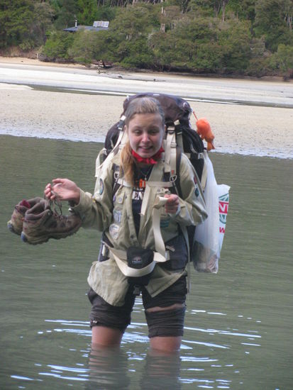 Ja, das Wasser war ziemlich kalt.