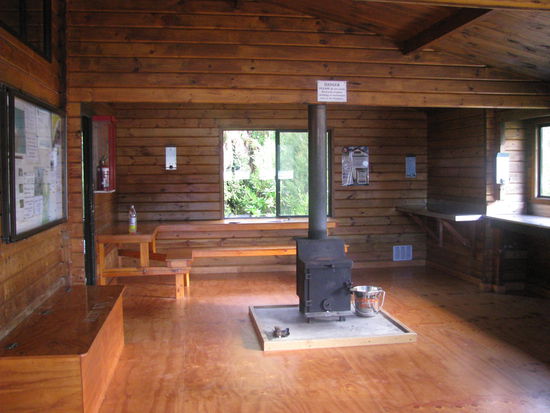So sah die Hütte von Innen aus.