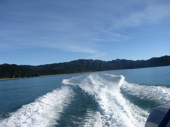 Vom Wassertaxi abgeholt.