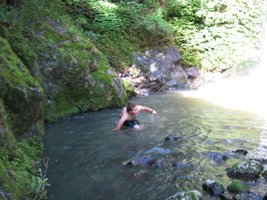 Platsch ins kalte Wasser.