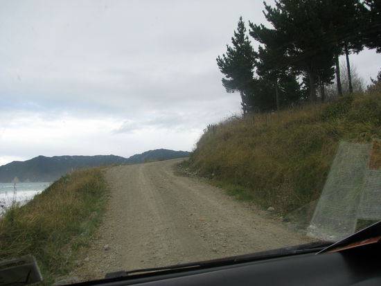 Die Schotterpiste zum East Cape.