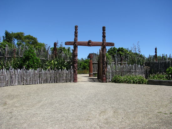 Das Maori-Pa.