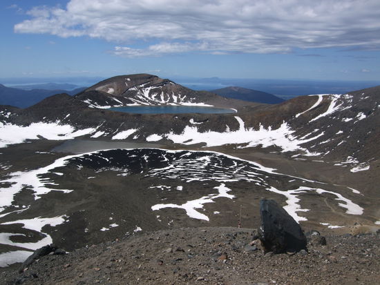 Von weiten konnte man den See schon sehen....