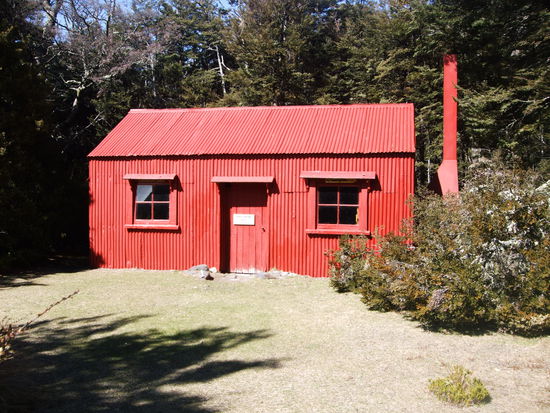 Eine alte historische Huette.