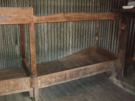 So hat man frueher hier geschlafen.