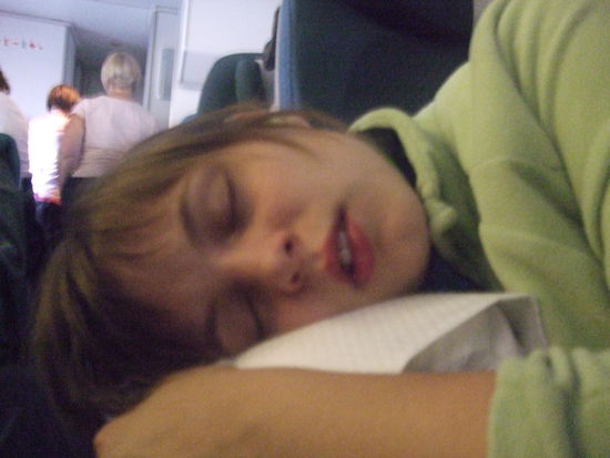 Laura am schlafen.