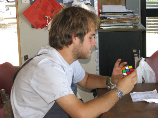 Beim Warten damit der Vogel trocknet.