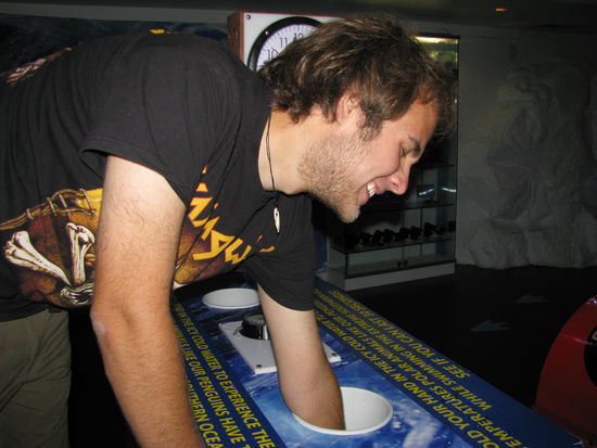 Nach zu langer Zeit im arktisch-kalten Wasser.