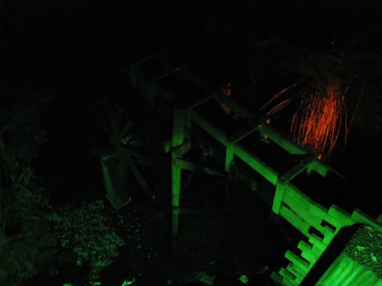 Ein altes Wasserrad, leider zu dunkel.