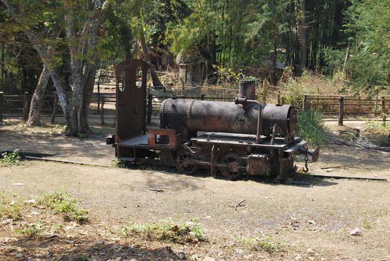 Die einzige Lok in Laos!