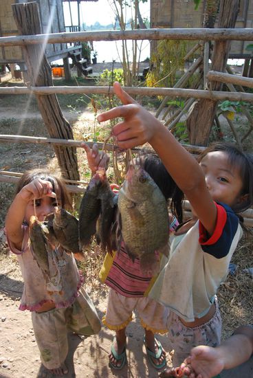 Stolz wird der Fang praesentiert!