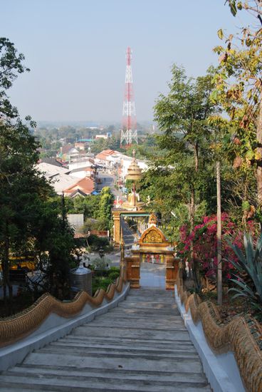 Auf dem Weg zum Wat Doi Saket