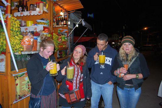 Abends beim Saft schluerfen...