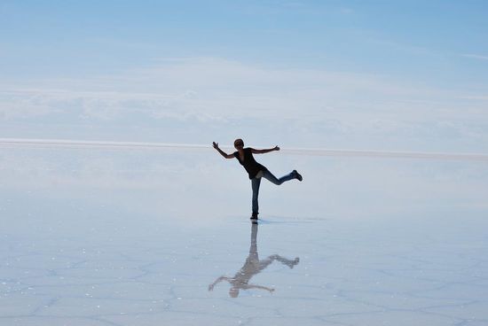 am Salzsee! Ich kann auf Wasser gehn...