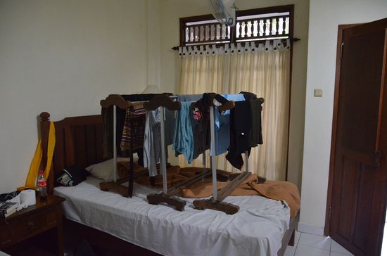 so trocknen wir unsere Wäsche hier....