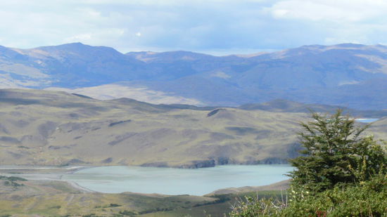 Nach einer Stunde steil Bergauf, gibt es ein zweites Frühstück mit dieser Aussicht (Lago Nordenskjöld)