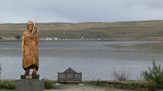 Erinnerungsdenkmal an nicht mehr dae Indianer