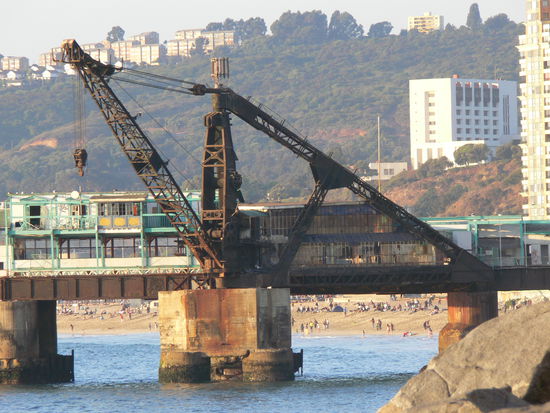 In Vina darf am Badestrand gebaggert werden