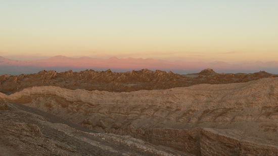 Sonnenuntergang im Valle de la luna