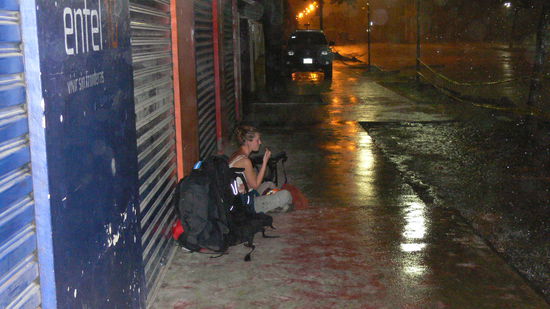 I´am sitting in the rain...