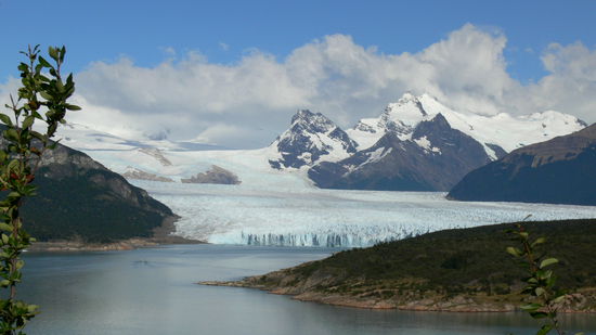Der erste Blick auf den Gletscher