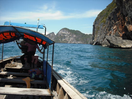 Teilweise sehr rauhe See..