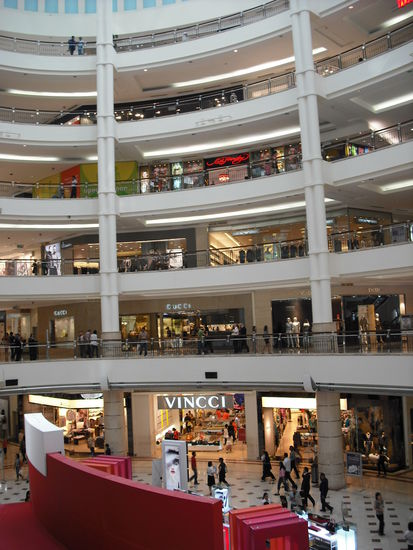 Sie lieben ihre Shoppingcenter, dieses in den Twin Towers