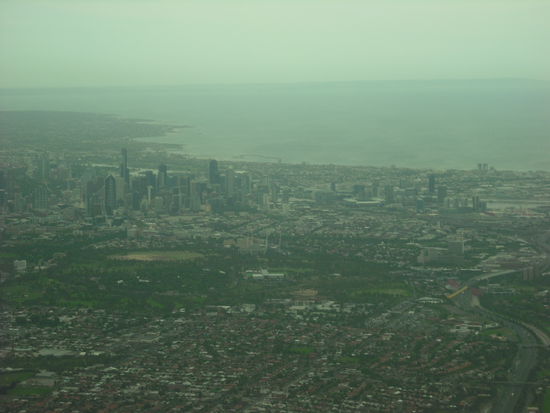 Anflug auf Melbourne