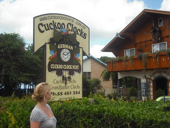Auf dem Mt Tamborine gab es sogar ein Cuckoo Clock Geschaeft