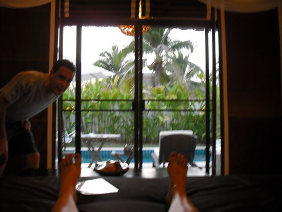 Blick nach dem Aufwachen