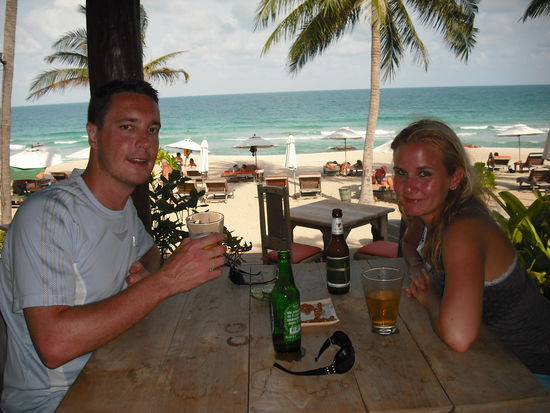 Die braunen Cocosnuesse bei der Happy Hour