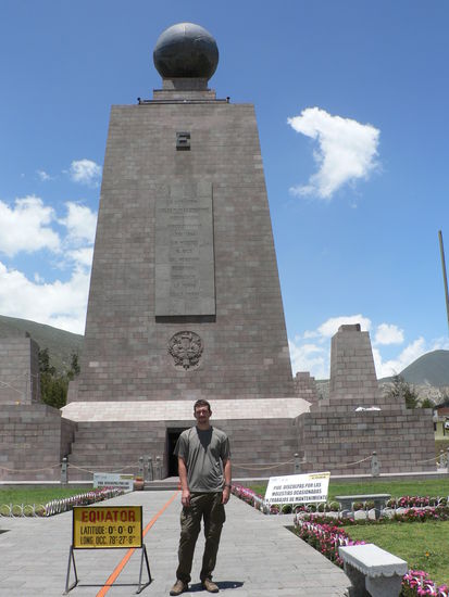 Am Equator (ich stehe auf der Nordseite)