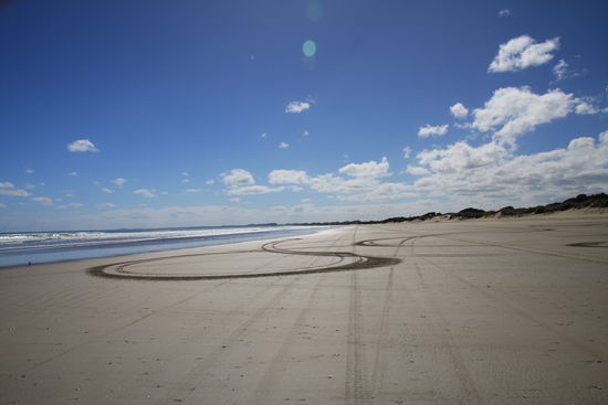 Für Thoralf: Ninty Mile Beach bei Ahipara. Erinnerst du dich??? 