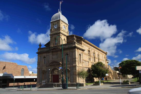 Rathaus in Albany. Die Stadt ist die 2.Größte nach Perth und die Älteste in Western Australia (WA) ...schön war´s hier.