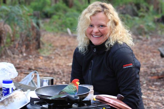 Nich direkt so auf mich achten, zu früh am Morgen, aber der Piepmatz in der Pfanne war es wert 