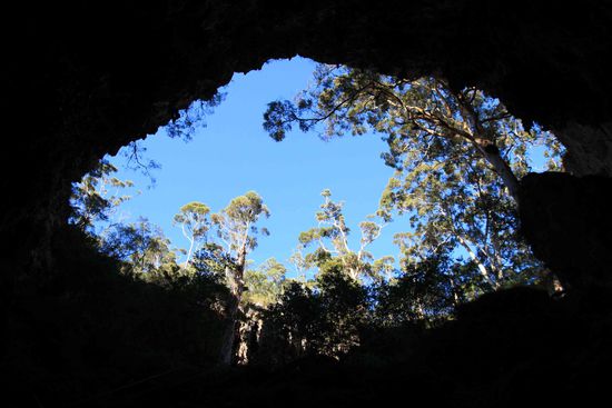Abstieg in die Lake Cave bei Margaret River