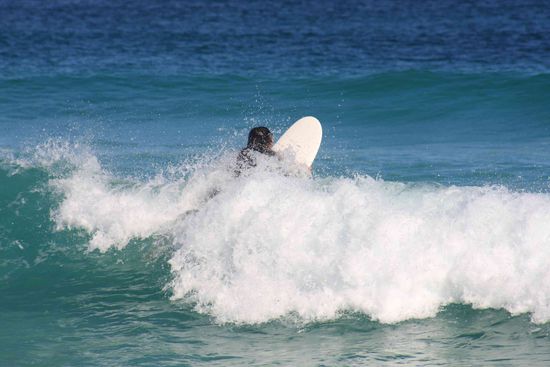 Belli schlägt sich wie immer wagger, aber die Wellen waren an diesem Tag einfach zu stark.