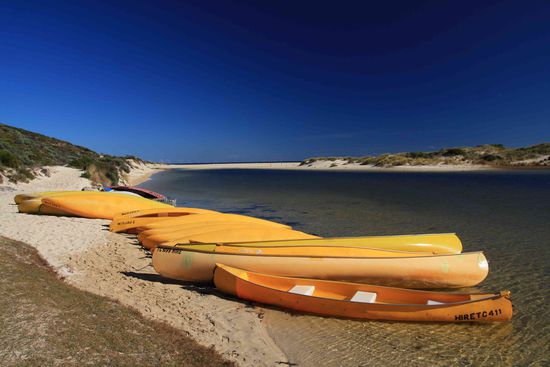 Die Mündung des Margaret Rivers