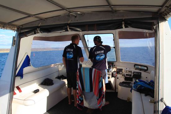 Der Capitän und Dave, unser Guide